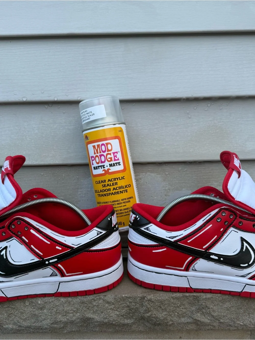 Size 10 - Nike Dunk 2025 Low St. John's, Custom Hand Painted “ CARTOON TIME “